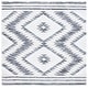 preview thumbnail 30 of 36, SAFAVIEH Alamo Lineke Rustic Boho Rug 6'7" Square - Ivory/Charcoal - Square