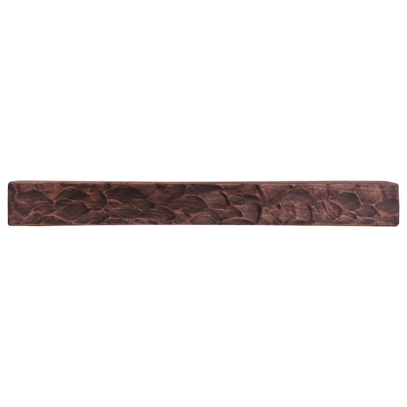 Rough Hewn Fireplace Mantel Shelf - 36" - Mahogany