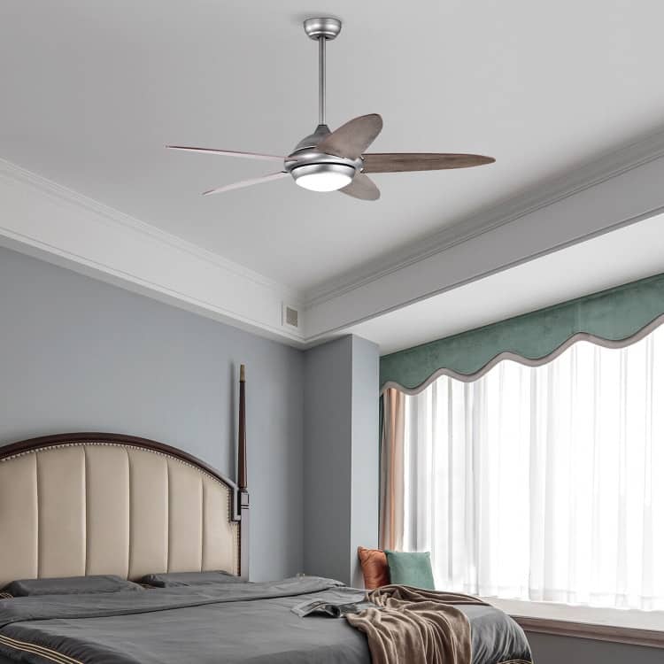 52 Inch Ceiling Fan with Lights and 3 Lighting Colors - 52" (D)