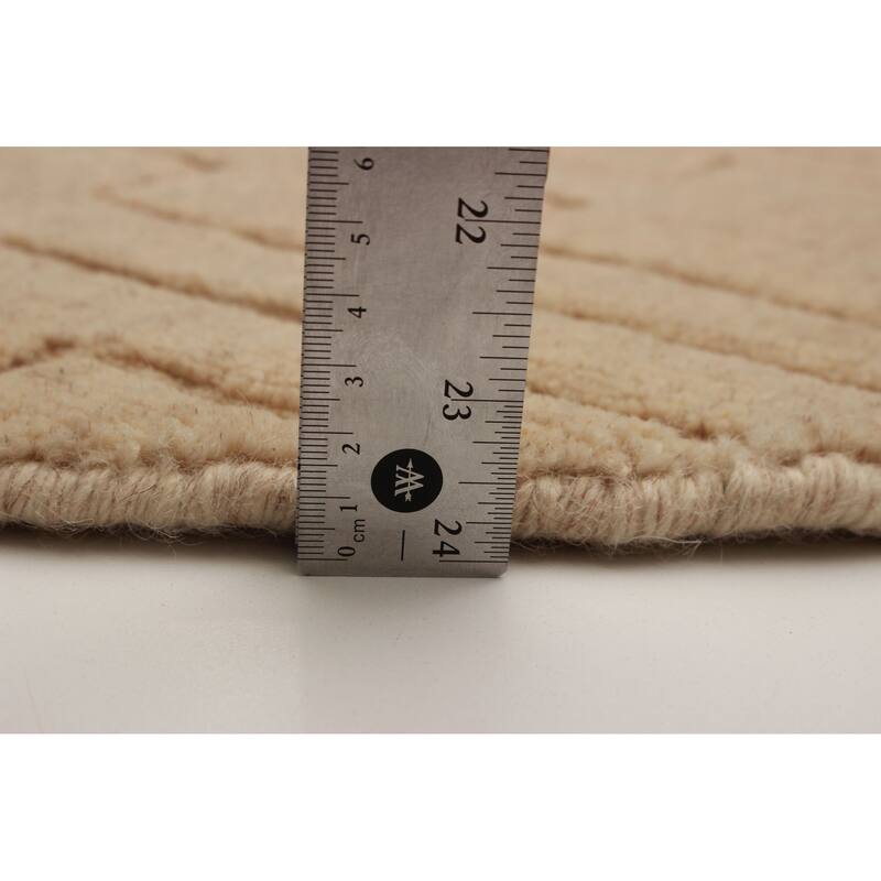 Kashkuli Gabbeh Beige Rug 4'0" x 4'0" - 4'0 x 4'0