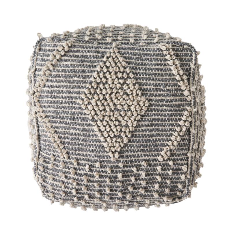 Brinket Boho Cube Yarn Pouf by Christopher Knight Home