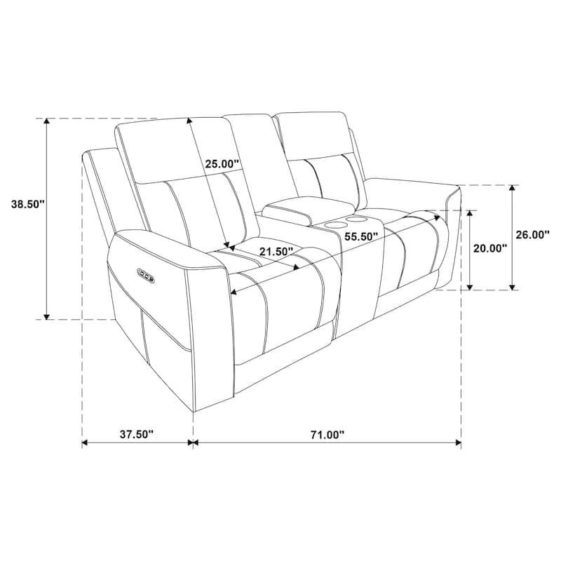 Kennett Chenille Power Reclining Sofa Set