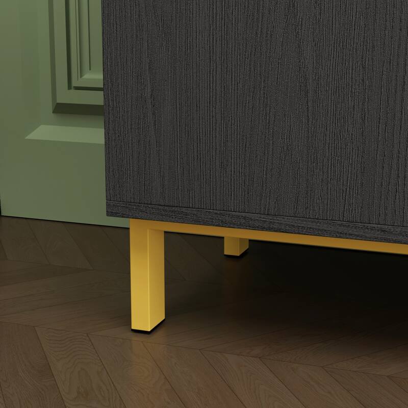 2 Door Large Storage Cabinet 3 Drawer TV Cabinet Buffet Sideboard