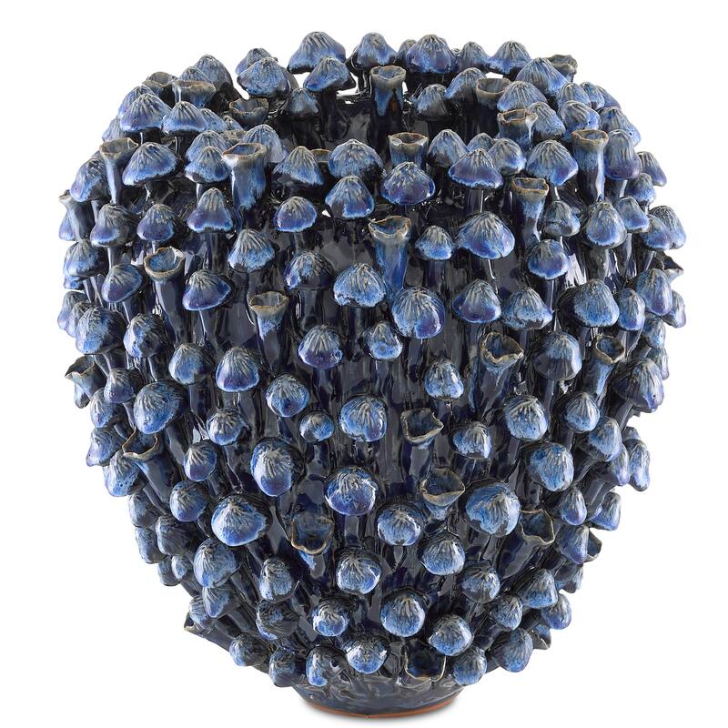 Currey & Company Manitapi Medium Vase - Blue