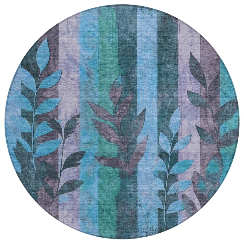 HomeRoots Floral Transitional Rectangle Outdoor Rug
