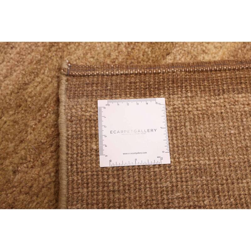 ECARPETGALLERY Hand-knotted Pak Finest Gabbeh Light Brown Wool Rug - 5'1 x 6'11