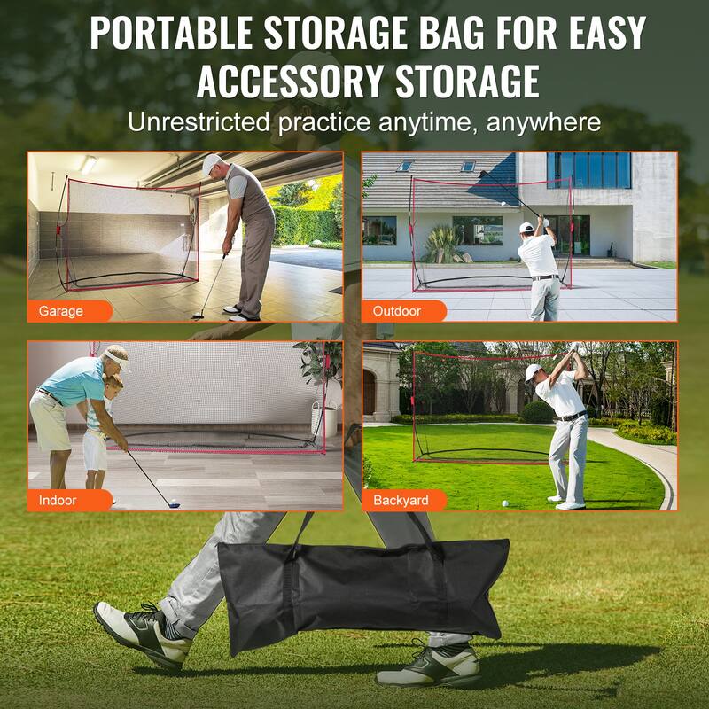 Golf Practice Hitting Net, Huge Personal Driving Range for Indoor or Outdoor Use, Portable Home Golf Aid Net