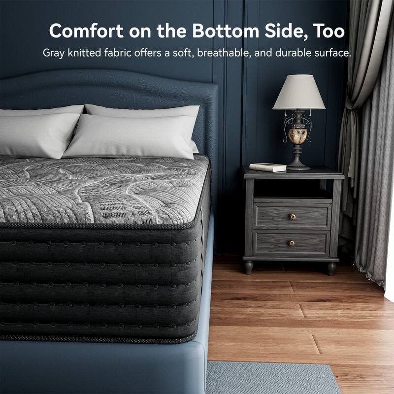 SweDrea Luxury Reversible 14-inch Pillow Top Mattress – Dual-Sided Summer & Winter Comfort with Certified Safe