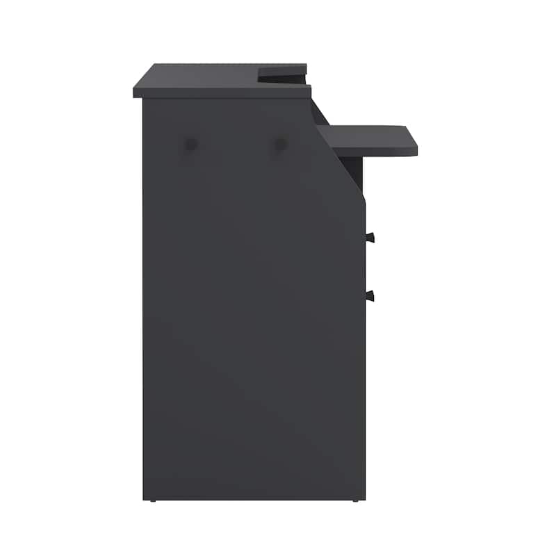 Porch & Den Gaming Desk, Matte Grey