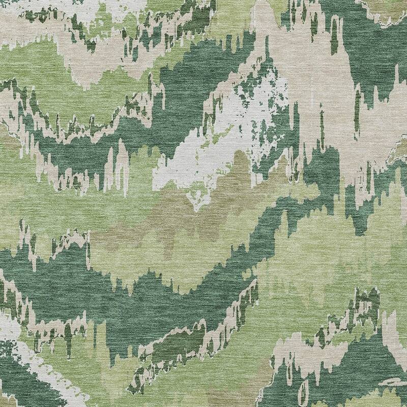 HomeRoots Abstract Transitional Rectangle Outdoor Rug