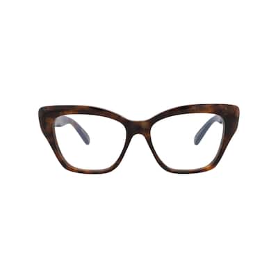 Pomellato Cat Eye-Frame Acetate Optical Frames, Transparent Lens, Shiny Dark Havana With Gold Pearl Frame