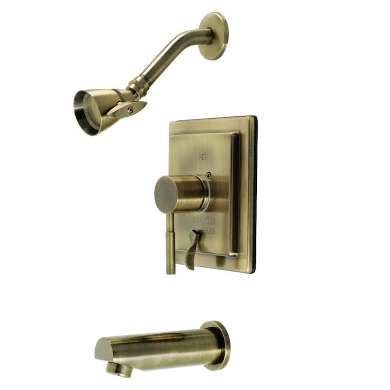 Kingston Brass Concord Single-Handle Tub and Shower Faucet - Antique Brass