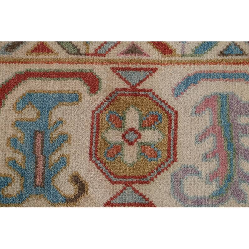 All-Over Floral Oushak Oriental Area Rug Handmade Wool Carpet - 8'2" x 9'10"