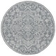 preview thumbnail 4 of 8, SAFAVIEH Handmade Micro-Loop Zakira Medallion Wool Rug 6' Round - Grey/Ivory - Round