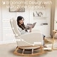 preview thumbnail 13 of 66, HOMYKA 27.3" Wide Rocking Chair for Nursery Room