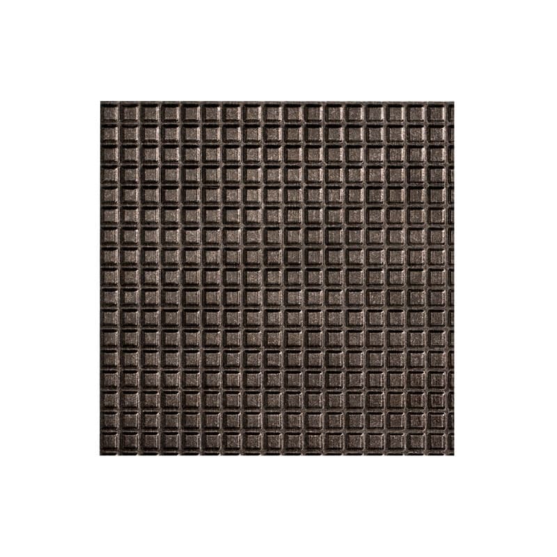 FASÄDE Square Decorative Vinyl 2ft x 2ft Lay in Ceiling Panel in Smoked Pewter (5 Pack) - 12in x 12in Sample - Smoked Pewter