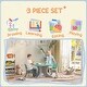 preview thumbnail 4 of 5, Kids Table and Chairs Set, 3 Piece Toddler Table and Chair Set for 3-6 Years Old