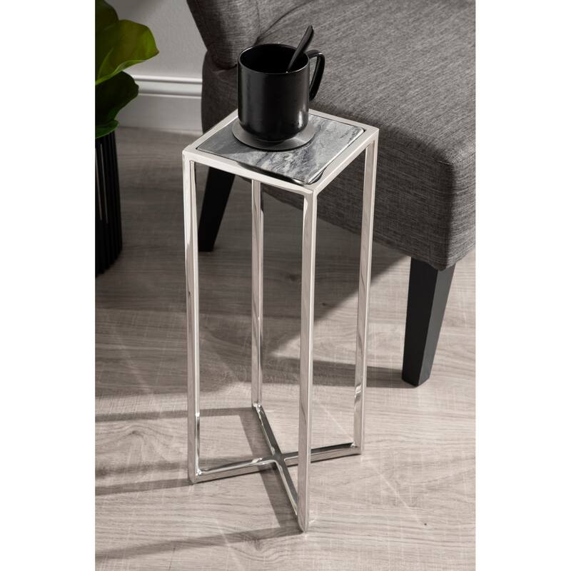 Kate and Laurel Jaspur Square Metal End Table