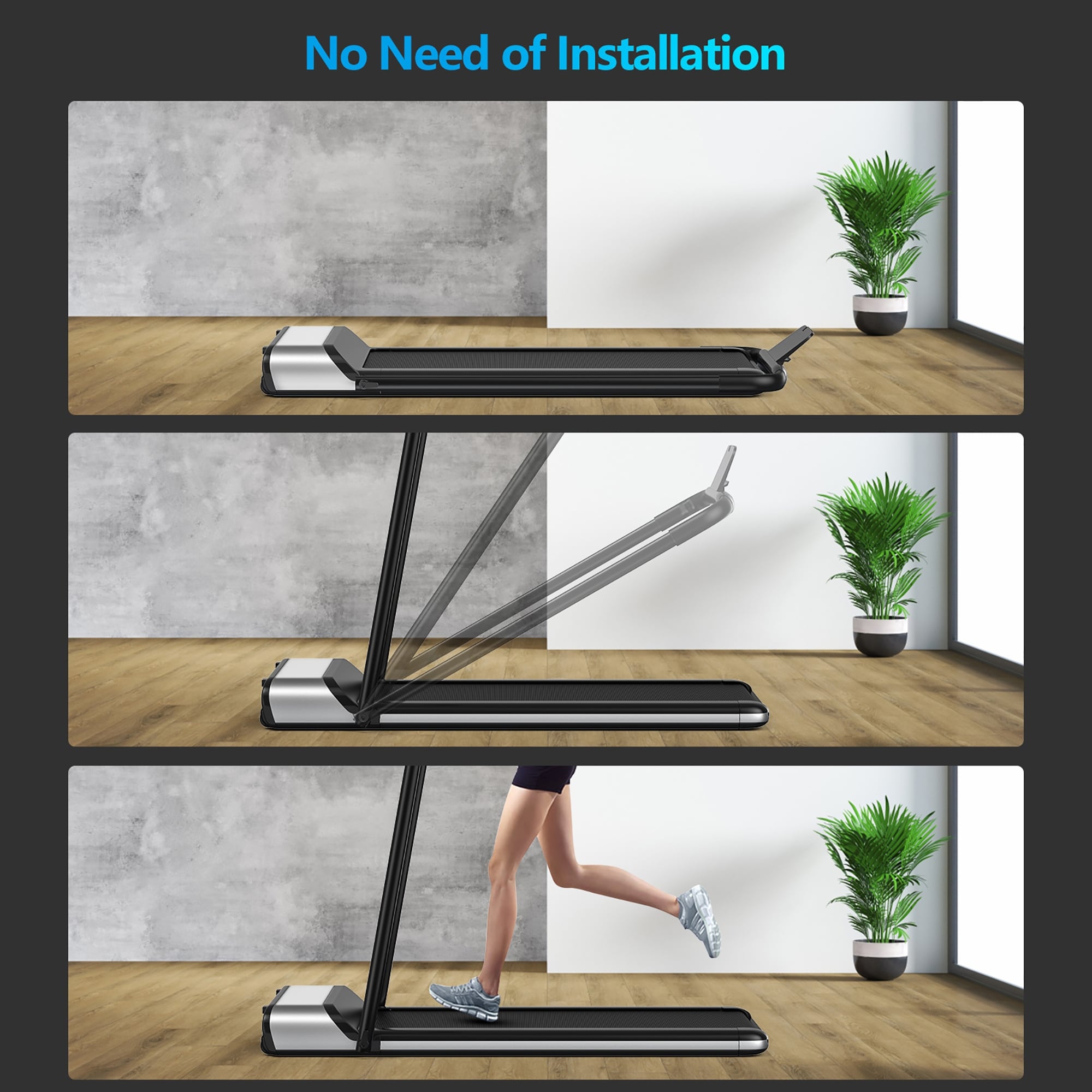 Costway ultra thin sale treadmill