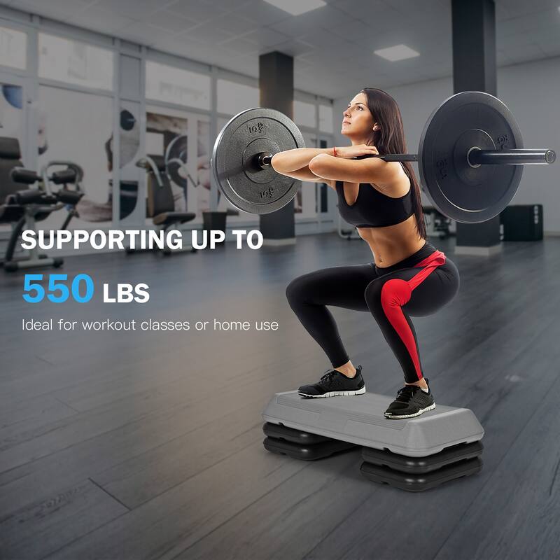 Costway 29'' Adjustable Workout Fitness Aerobic Stepper Exercise - See details