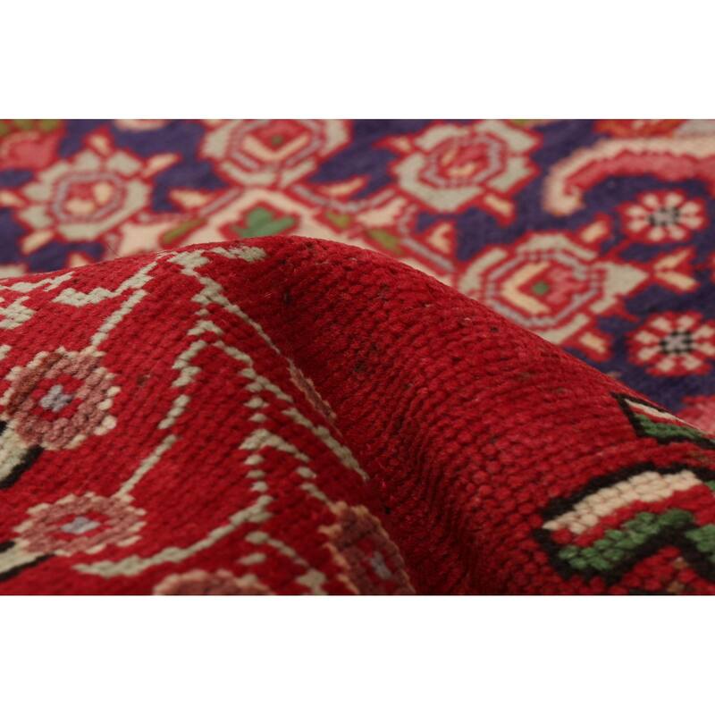 ECARPETGALLERY Hand-knotted Kayseri Vintage Red Wool Rug - 3'1 x 12'2