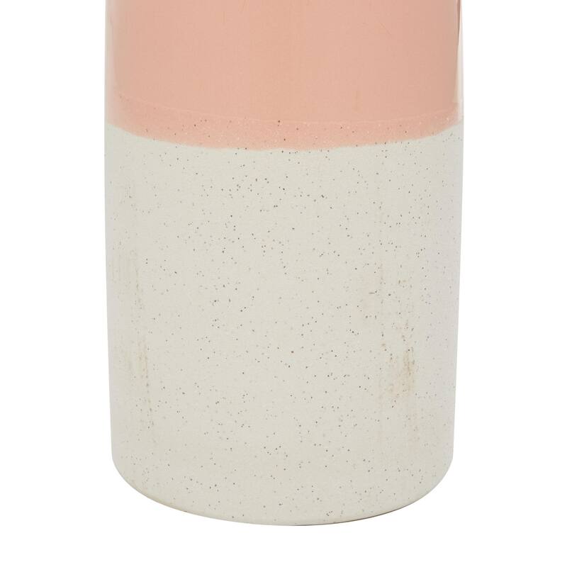 Ceramic Vase with Pink Top - Pink - Roche River Decor