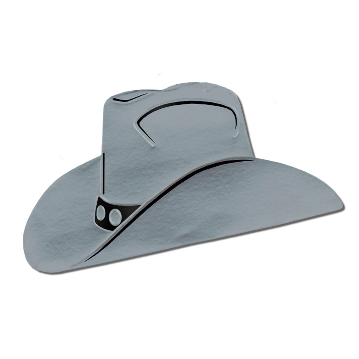 Shop Club Pack Of 24 Silver And Black Foil Country Western Cowboy