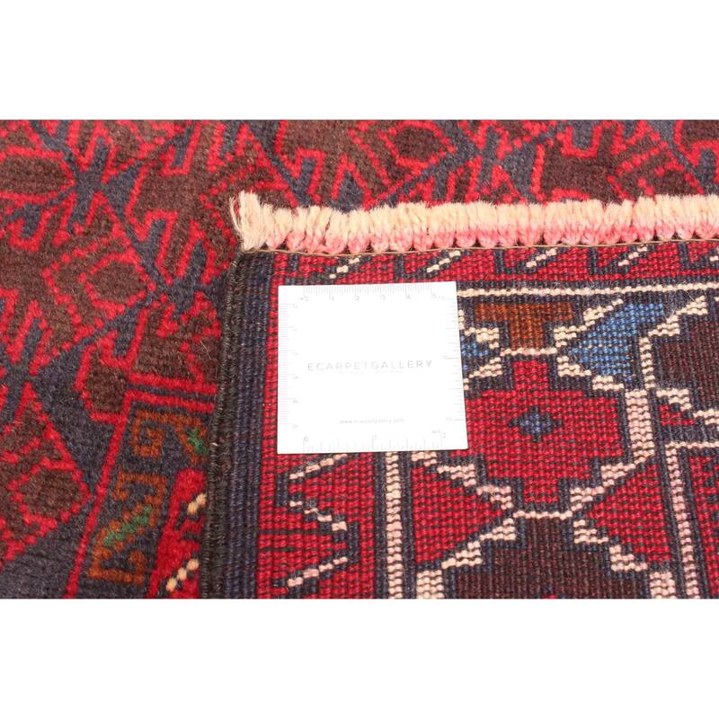 ECARPETGALLERY Hand-knotted Teimani Dark Navy Wool Rug - 2'9 x 4'9