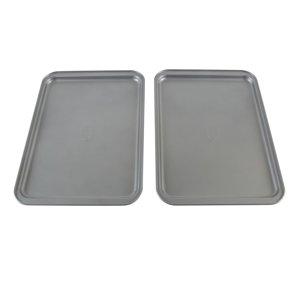Set of 3 Nonstick Cookie Sheets for Baking, Bakeware Pans with Silicone  Rubber Handles (10 x 14 Inches) - On Sale - Bed Bath & Beyond - 35975128