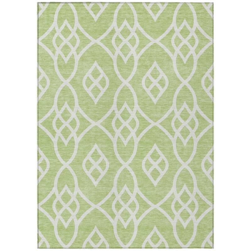 HomeRoots Trellis Transitional Rectangle Outdoor Rug