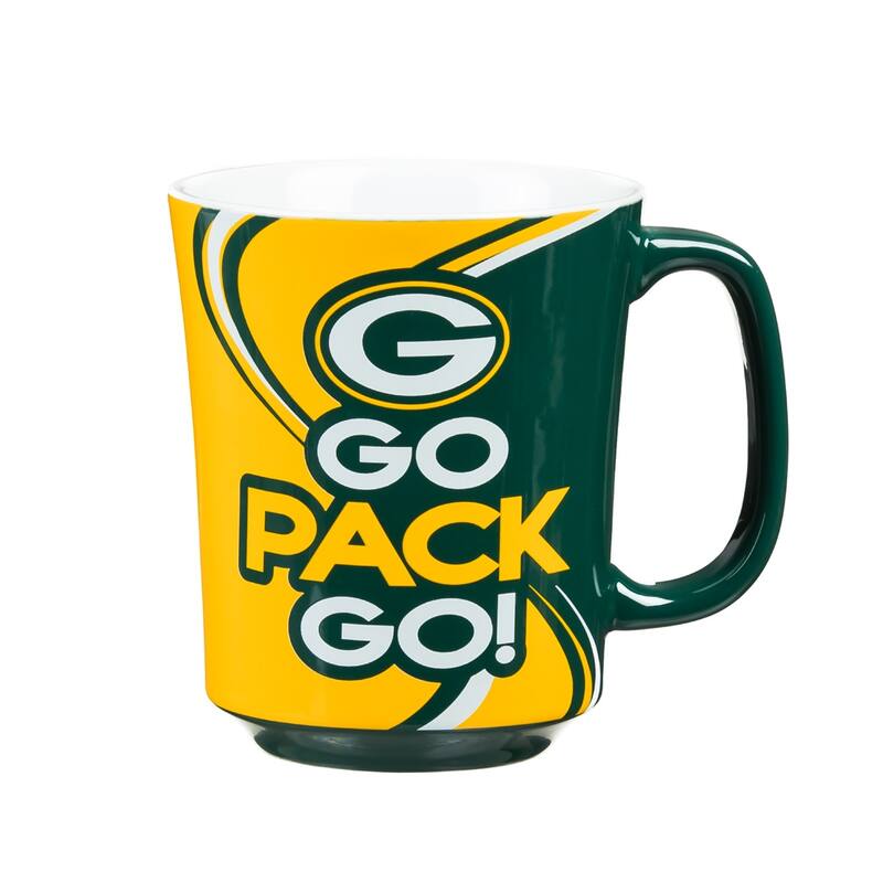 Green Bay Packers, 14 oz Ceramic Coffee Mug w/ Gift Box
