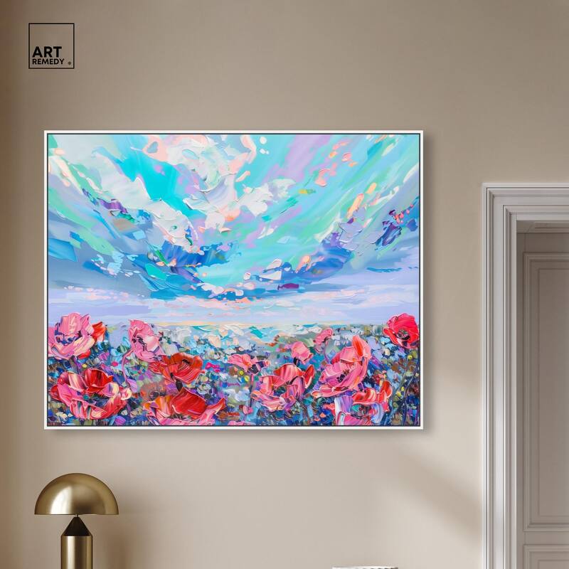 Poppy Paradise Canvas by Art Remedy