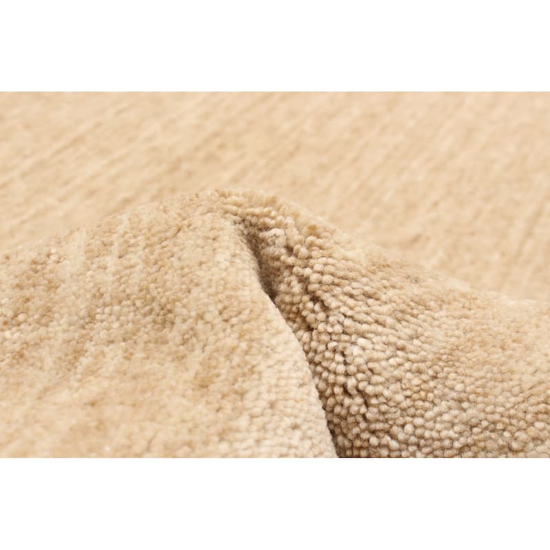 ECARPETGALLERY Hand Loomed Kashkuli Gabbeh Beige Wool Rug - 5' 1" x 8'