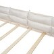 preview thumbnail 7 of 24, Full Size Upholstered Platform Bed with Guardrail, Fluffy Pillows, and Sturdy Pine Wood Bed Frame Safety Guardrails, Beige