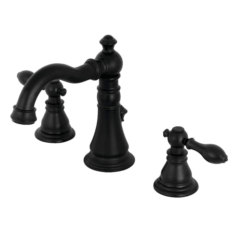 American Classic Widespread Bathroom Faucet - Matte Black