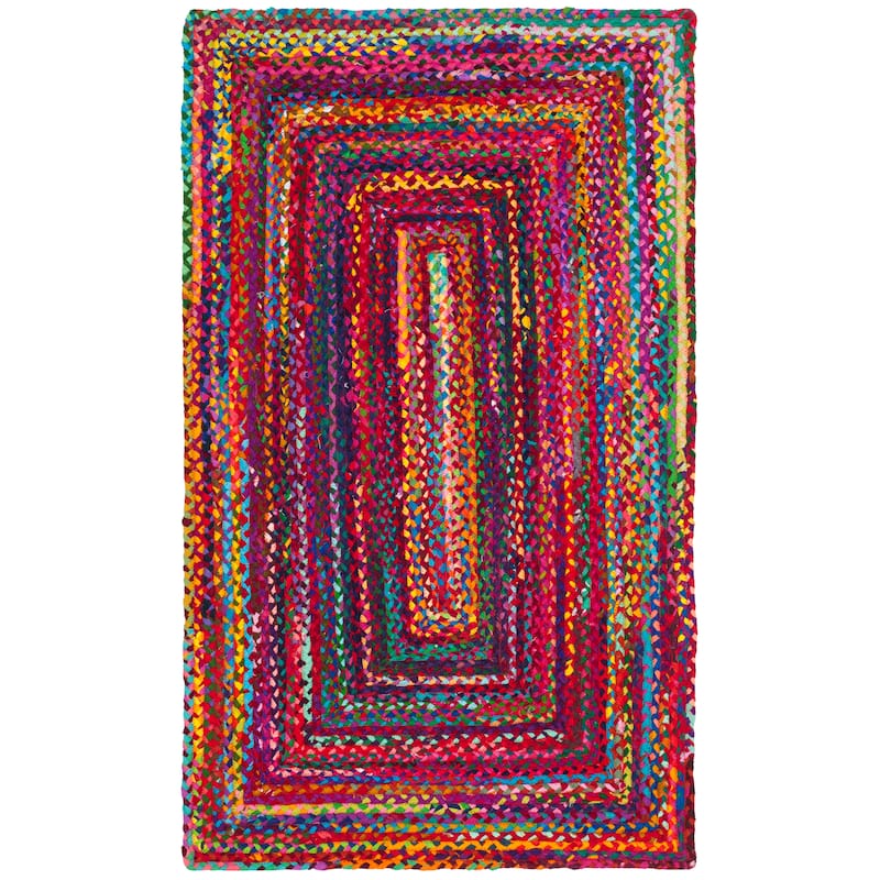 SAFAVIEH Georgine Handmade Nanny Braided Bohemian Cotton Rug