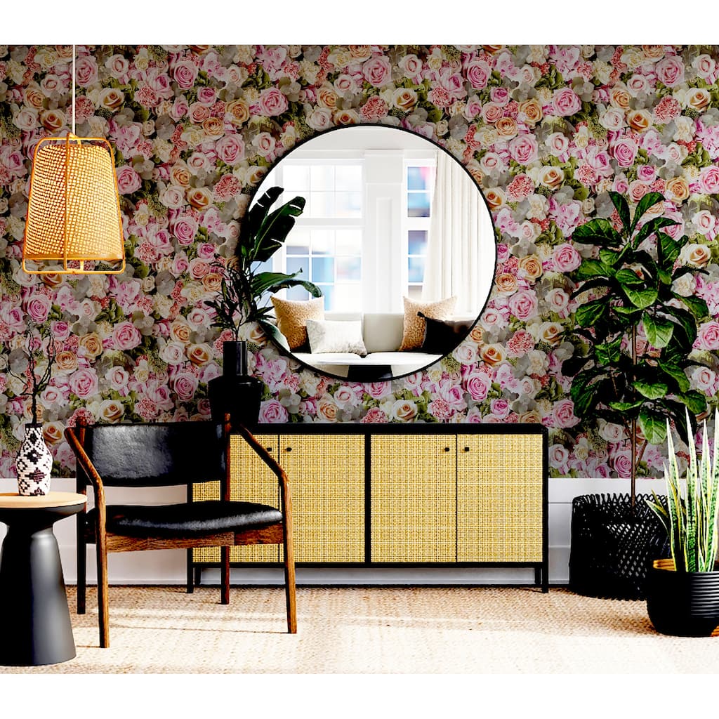 Spring Floral Multi Wallpaper - 20.8 in. W x 33ft L - Double Roll