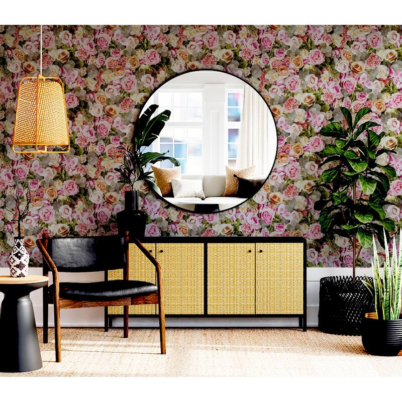 Spring Floral Multi Wallpaper - 20.8 in. W x 33ft L - Double Roll