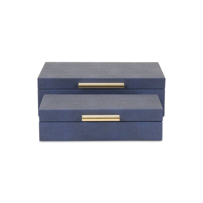 Lusan Black Vinyl Decorative Box Set