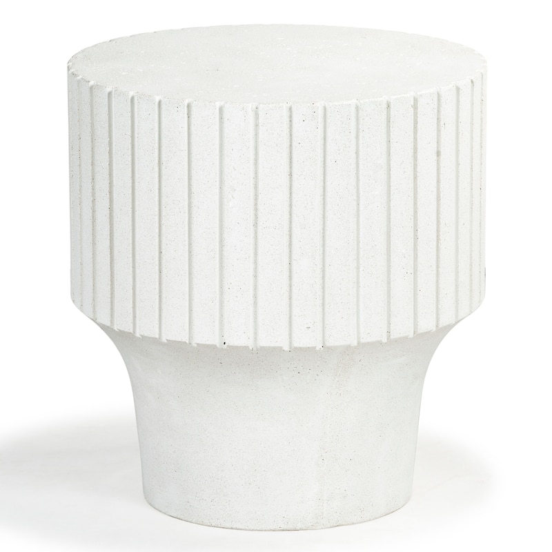 SAFAVIEH Couture Einstein Round Accent Table - 21"W x 21"D x 22"H - Ivory