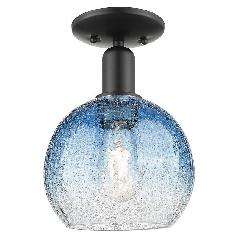 Innovations Lighting 716-1C-G483-8SB Brookhaven Globe 8" Wide - Matte Black