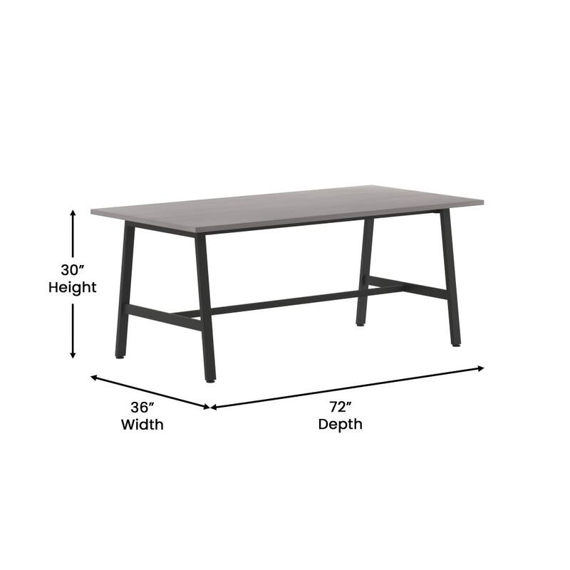 Commercial Conference Table with Laminate Top and A-Frame Base