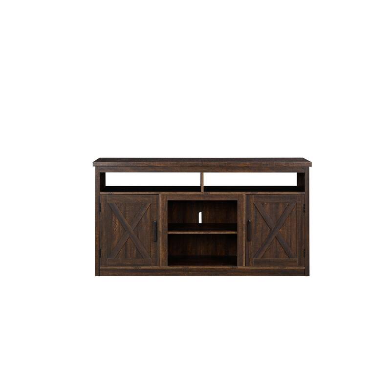 Farmhouse Barn door TV Media Stand