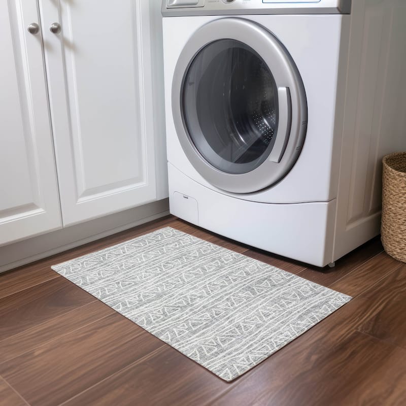 Machine Washable Indoor/ Outdoor Chantille Morrocan Boho Rug