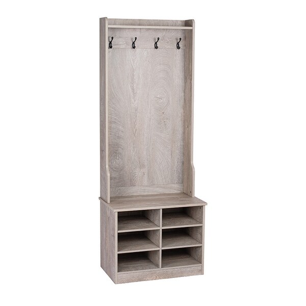 coat stand with shoe storage