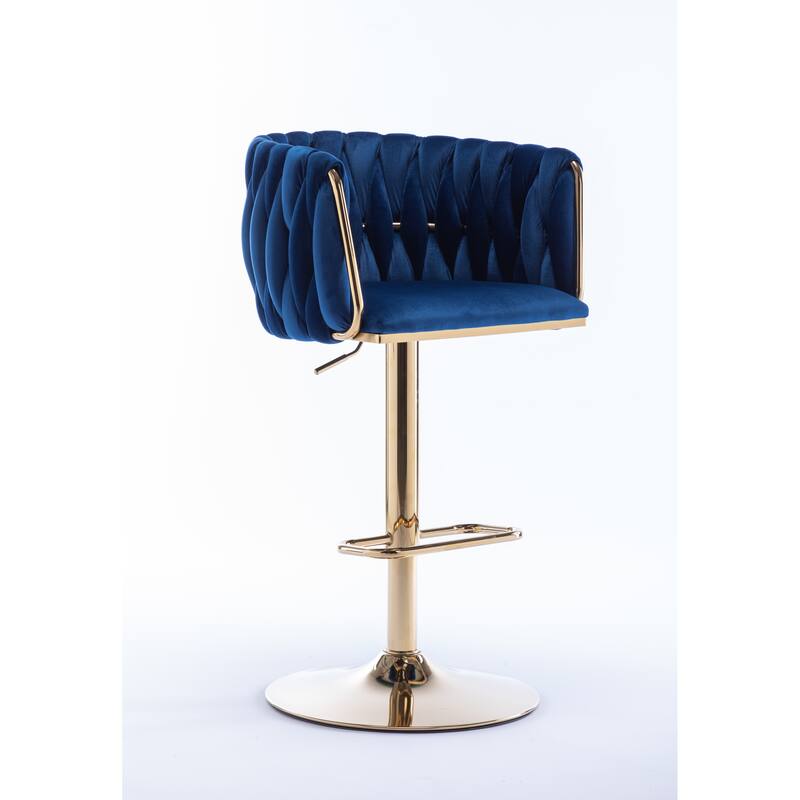 Ostweer Furniture Set of 2 Ivory Simple Swivel Bar Stools