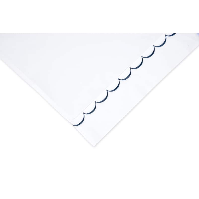 Home Sweet Home Collection 600TC Cotton Scallop Embroidery Sheet Set & Pillowcases