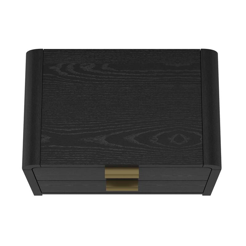 Manhattan Comfort Grace Modern Nightstand with 4 Drawers Set of 2