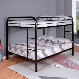 Furniture of America Hind Modern Metal Full over Full Bunk Bed