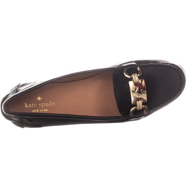 kate spade black loafers